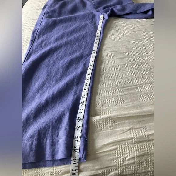COLDWATER CREEK Lavender Linen Blazer and Straight Leg Pant Set Size 18W - Picture 12 of 14